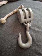 Vintage Katrol met Haak, Antiek en Kunst, Ophalen of Verzenden