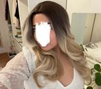 Blonde balayage pruik met zachte krullen, Nieuw, Ophalen of Verzenden