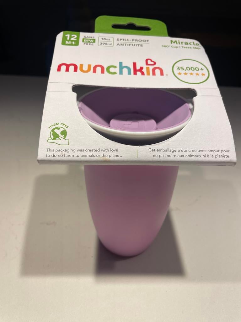 Munchkin Miracle 360 beker - Nieuw!, Kinderen en Baby's, Babyvoeding en Toebehoren, Ophalen of Verzenden, Nieuw, Overige typen
