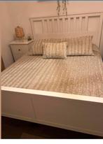 Ikea Hemnes Bed 160x200 met lattenbodem, Huis en Inrichting, Gebruikt, Wit, Tweepersoons, Ophalen of Verzenden