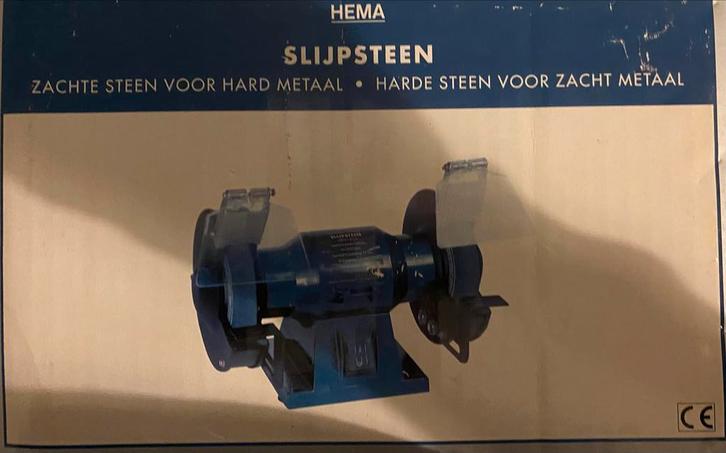 Hema Werkbankslijpmachine - Nieuw in Doos!, Doe-het-zelf en Verbouw, Gereedschap | Slijpmachines, Nieuw, Werkbankslijpmachine