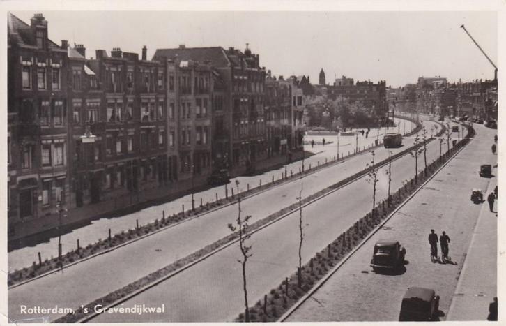 679F Rotterdam 's-Gravendijkwal, Verzamelen, Ansichtkaarten | Nederland, Gelopen, Zuid-Holland, 1940 tot 1960, Ophalen of Verzenden