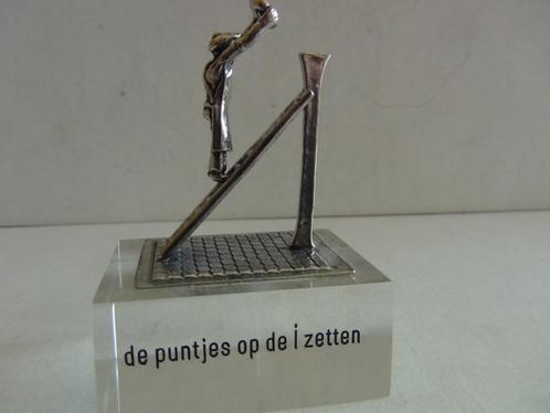 Miniatuur zilver S10b ladder man zilveren miniaturen gezegde, Antiek en Kunst, Antiek | Goud en Zilver, Zilver, Verzenden