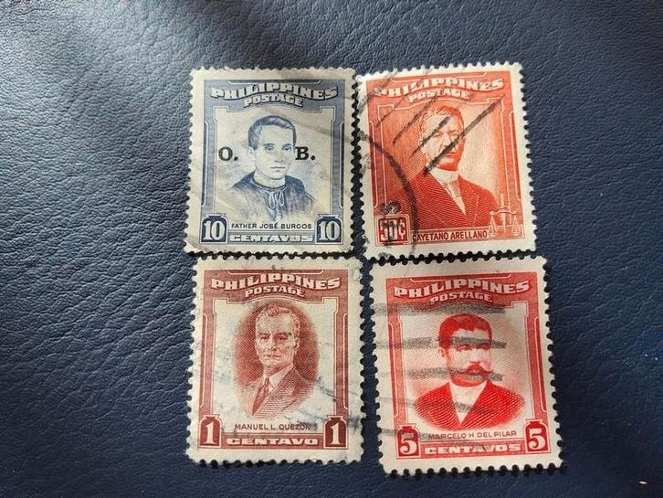 Filipijnen Postzegels - Bekende Personen, Postzegels en Munten, Postzegels | Azië, Gestempeld, Ophalen of Verzenden