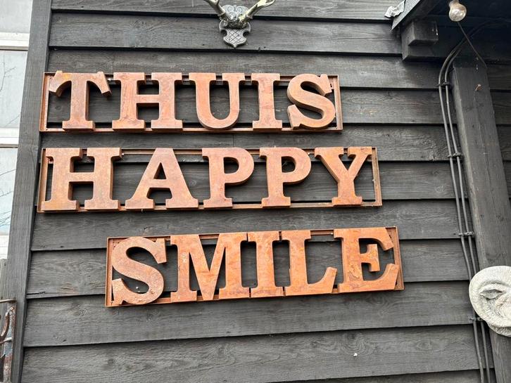 Industriële letters van roest., Huis en Inrichting, Woonaccessoires | Wanddecoraties, Nieuw, Ophalen