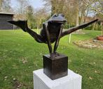JUMP KIKKER 72 cm breed / bronzen beeld /XL, Ophalen, Dierenbeeld, Nieuw, Peize