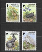 Alderney ( Guernsey )  dieren 1994 postfris egel konijn mol, Postzegels en Munten, Postzegels | Thematische zegels, Ophalen of Verzenden