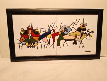 Manrique tegelschilderij beschikbaar voor biedingen