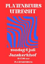 Platenbeurs Utrecht Janskerkhof zondag 6 juli
