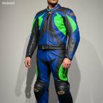 SPIDI Motorpak Leer (50) Heren I Blauw I Groen, Motoren, Tweedehands, Heren, Combipak, Spidi on track