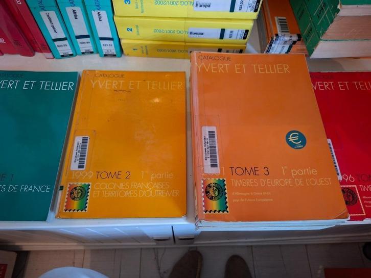 Yvert et Tellier 5 boeken diverse gebieden (zie tekst), Postzegels en Munten, Postzegels | Toebehoren, Catalogus, Ophalen of Verzenden