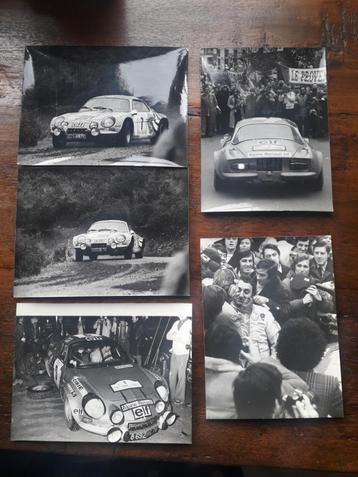  Alpine A110  5x originele DPPI Persfotos 1973 Tour de Corse beschikbaar voor biedingen