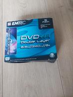 Verkoop een pakje EMTEC DVD+R Double Layer schijven., Ophalen of Verzenden, Dvd