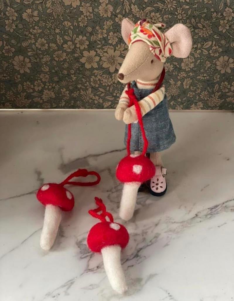 Paddenstoelen van vilt, Ophalen of Verzenden, Nieuw, Versiering