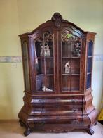 Vitrine/buikkast wortelnoot, Antiek en Kunst, Antiek | Meubels | Kasten, Ophalen