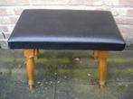 Retro /vintage voeten bankje, Ophalen, Gebruikt, 50 tot 75 cm, Rechthoekig