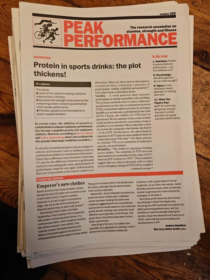 Peak Performance: Tijdschrift voor Sportprofessionals, Verzamelen, Tijdschriften, Kranten en Knipsels, Ophalen of Verzenden