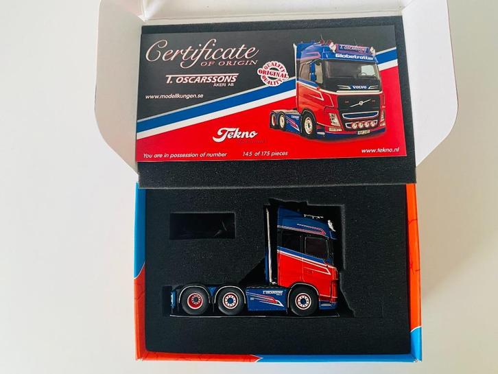 TEKNO  VOLVO FH4  T. OSCARSSONS, Hobby en Vrije tijd, Modelauto's | 1:50, Zo goed als nieuw, Auto, Tekno, Ophalen of Verzenden