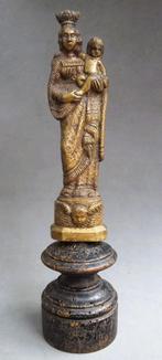 Om 1750 - 1800 Vlaams Brons Bronzen Beeld Maria Madonna Kind, Antiek en Kunst, Ophalen of Verzenden