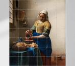 Ixxi Melkmeisje 120x140cm - Vermeer, Huis en Inrichting, Kunststof, Overige kleuren, Ophalen of Verzenden, Zo goed als nieuw