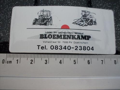 sticker bloemenkamp doetinchem logo grondverzet loonbedrijf, Verzamelen, Stickers, Zo goed als nieuw, Bedrijf of Vereniging, Verzenden