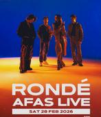 2 Tickets Concert Ronde AFAS Live za 28 februari Amsterdam, Twee personen, Februari