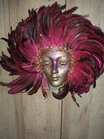 Porseleinen carnaval decoratie masker., Ophalen, Zo goed als nieuw, Carnaval