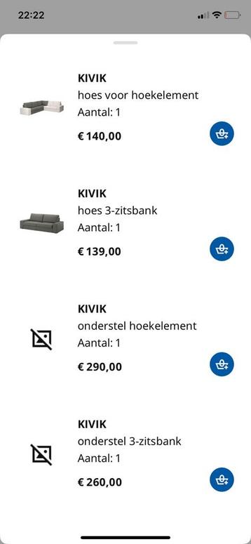 Gratis af te halen grijze Kivik hoekbank - afbeelding 2