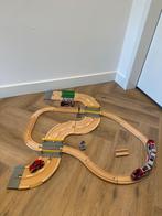 Heel goed Brio houten trein auto spoor & weg set 33209 rail, Ophalen of Verzenden, Zo goed als nieuw