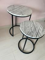 Richmond bijzettafel set 2, Huis en Inrichting, Tafels | Bijzettafels, Minder dan 55 cm, Rond, Zo goed als nieuw, Ophalen