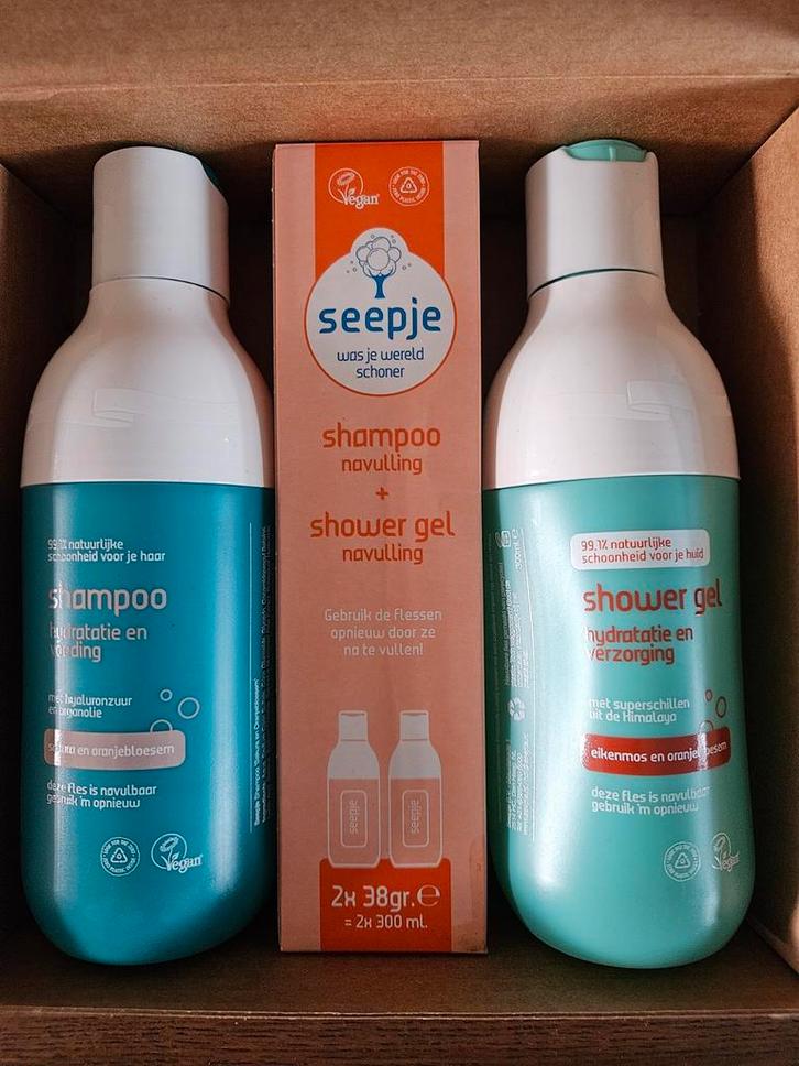 Seepje Shampoo & Shower Gel + Navulling Set, Sieraden, Tassen en Uiterlijk, Uiterlijk | Lichaamsverzorging, Nieuw, Bad & Douche