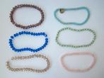 6 strengen armbanden van kristalen kralen #6335, Ophalen of Verzenden, Zo goed als nieuw, Overige kleuren, Overige materialen