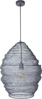 2 Donkergrijze hanglampen van gaas, Huis en Inrichting, Ophalen, Zo goed als nieuw, Metaal, 50 tot 75 cm