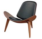 Wegner CH107 Shell Stoel - Design Klassieker, Huis en Inrichting, Stoelen, Ophalen, Zwart, Klasiek modern, Nieuw