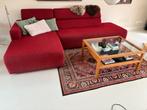 Montel 4-zits bank met chaise longue – rood, perfecte staat, Ophalen, 250 tot 300 cm, Hoekbank, 75 tot 100 cm