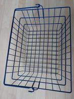 Draadmand met hengsel paars blauw, Huis en Inrichting, Woonaccessoires | Schalen en Manden, Ophalen, Zo goed als nieuw, Rechthoekig