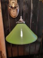 Groen emaille franse hanglamp, Ophalen of Verzenden