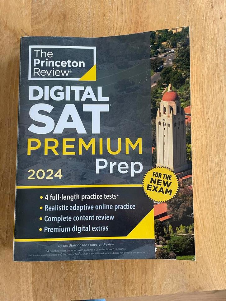 SAT Premium Prep 2024 Oefenboek, Boeken, Studieboeken en Cursussen, Zo goed als nieuw, Niet van toepassing, Alpha, Ophalen of Verzenden