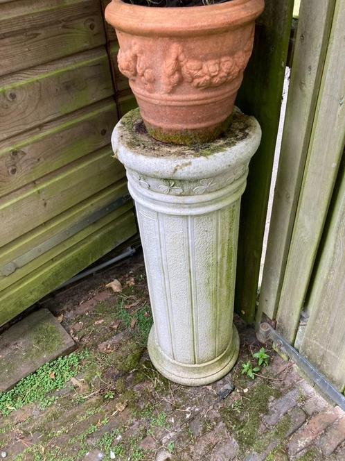 Dorische-zuil sokkel zuil Sokkel tuin-zuil tuin-sokkel beton, Tuin en Terras, Tuinbeelden, Zo goed als nieuw, Overige typen, Beton