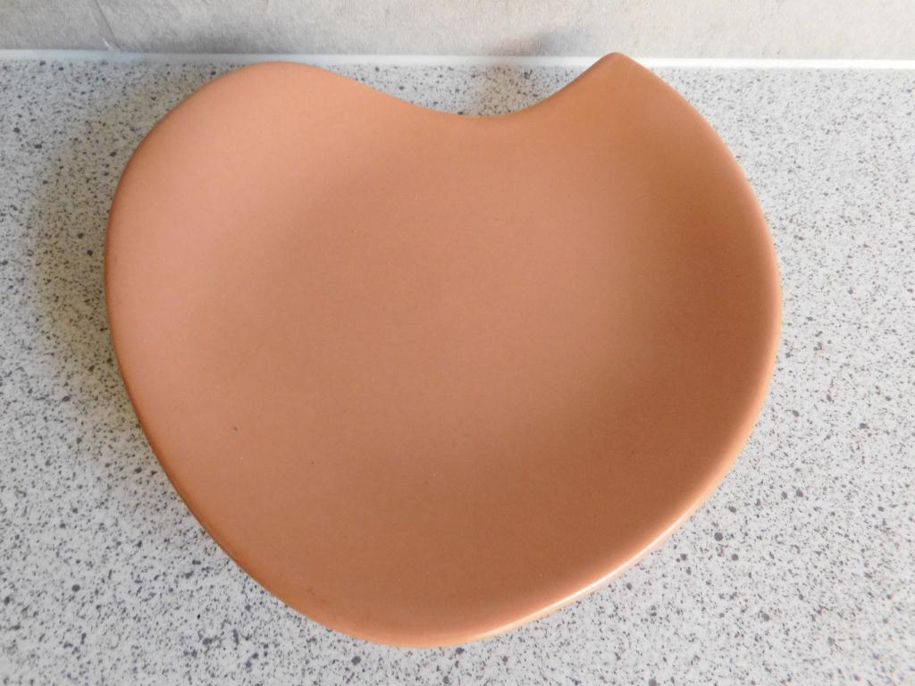 Bord 14 cm. Oranje Driehoekjes Huizen, Ophalen of Verzenden