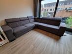 Gratis grote grijze hoekbank met verstelbare hoofdsteunen, Huis en Inrichting, Ophalen, 250 tot 300 cm, Gebruikt, Hoekbank