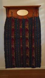 Eikenhouten kapstok met wandkleed, Zo goed als nieuw, Minder dan 100 cm, Hout, Ophalen