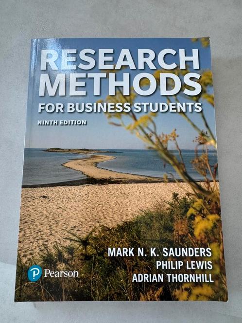 Research Methods for Business Students (9e druk), Boeken, Economie, Management en Marketing, Zo goed als nieuw, Ophalen of Verzenden