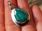 Vanoli 925 silveren kettinghanger met ruwe smaragd, Daiva1973@hotmail.com, Vanoli, Amsterdam, Nieuw