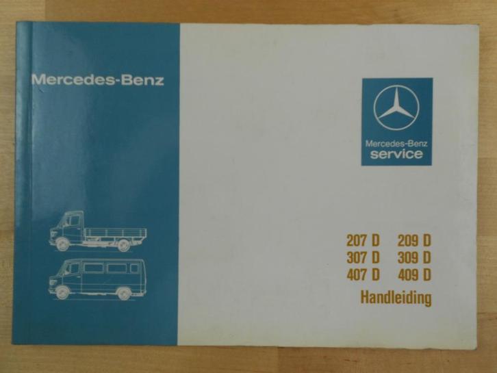 Mercedes 207 209 307 309 407 Instructieboek 1984 Handleiding, Auto diversen, Handleidingen en Instructieboekjes, Ophalen