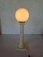 Vintage pilaar lamp keramiek zuil., Ophalen of Verzenden, Metaal, Zo goed als nieuw