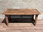 Antieke Spaanse broodtafel - 185 x 90 cm + 78 cm hoog, Ophalen of Verzenden