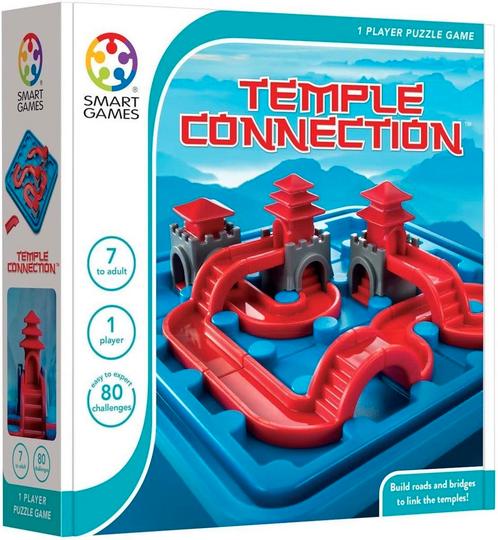 Temple Connection - SmartGames, Hobby en Vrije tijd, Gezelschapsspellen | Bordspellen, Zo goed als nieuw, Een of twee spelers
