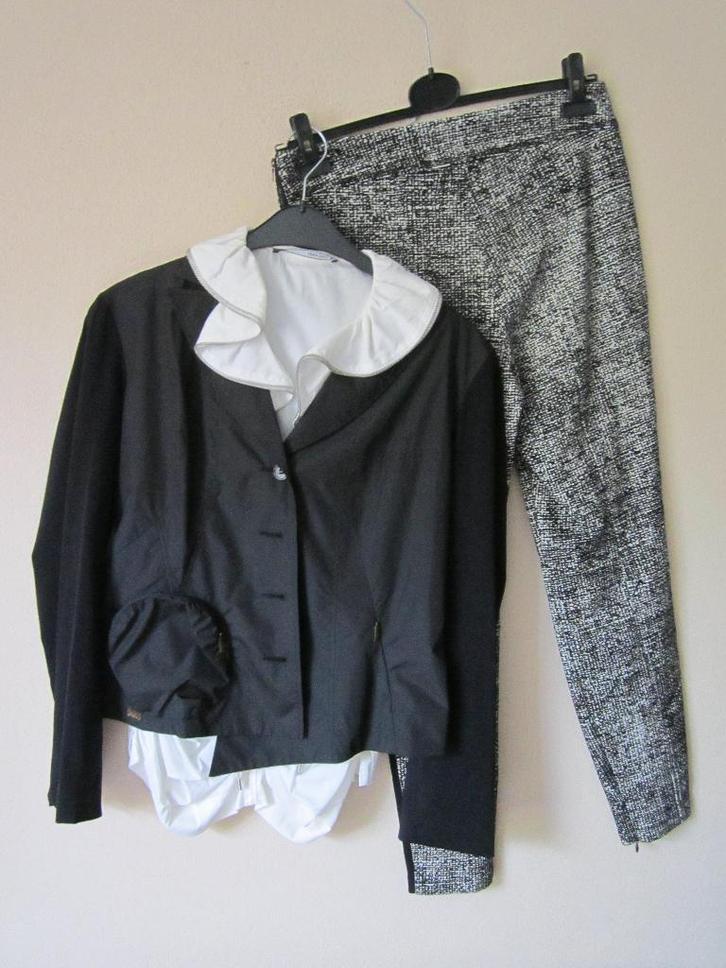 Cambio broek+La Belle Histoire jasje/Jean Paul blouse 40/42, Kleding | Dames, Broeken en Pantalons, Nieuw, Maat 42/44 (L), Zwart