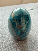 Blauwe apatiet edelsteen – gepolijst ei – decoratief object, Sieraden, Tassen en Uiterlijk, Edelstenen, Ophalen of Verzenden, Zo goed als nieuw